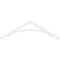 Ekena Millwork Pitch Legacy Architectural Grade PVC Gable Pediment, 60"W x 17 1/2"H x 1"P (7/12) GPP060X018X100LEG - alternate 5
